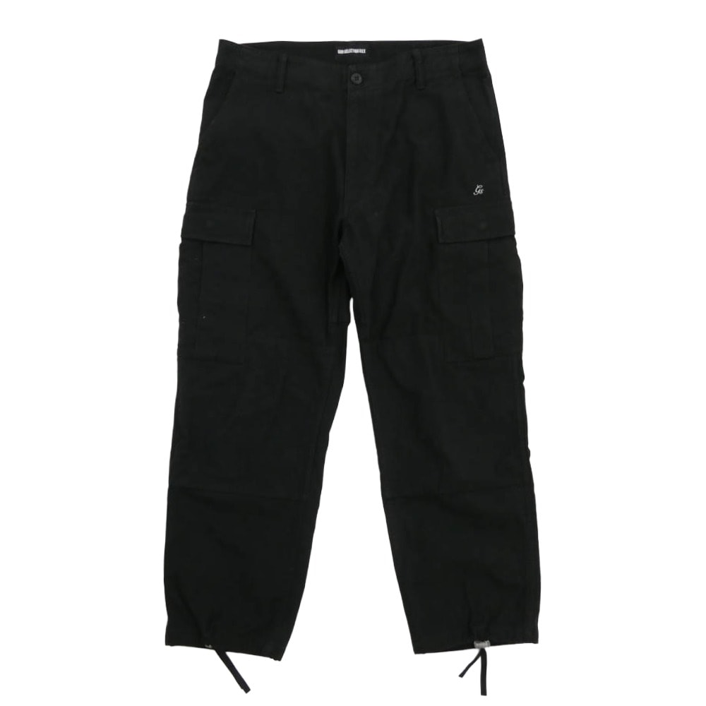 GOD SELECTION XXX ゴッドセレクション カーゴパンツ GX-A21-PT-03 CARGO PANTS 刺繍 6ポケット カーゴパンツ ブラック系 L【中古】