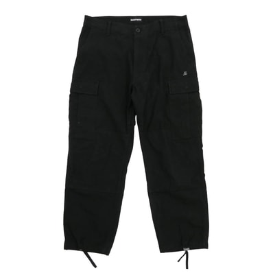 GOD SELECTION XXX ゴッドセレクション カーゴパンツ GX-A21-PT-03 CARGO PANTS 刺繍 6ポケット カーゴパンツ ブラック系 L【中古】