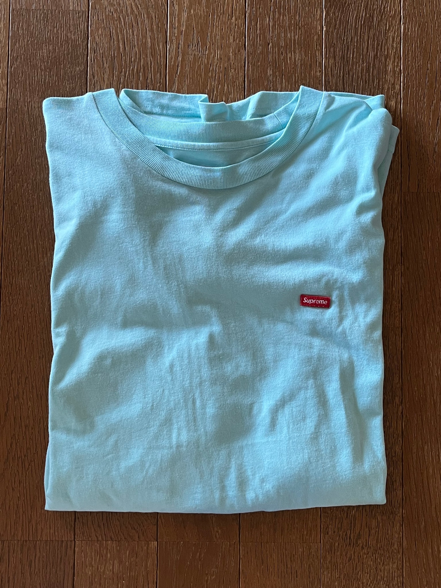 Supreme Small Box L/S Tee (26SS) "Cyan"