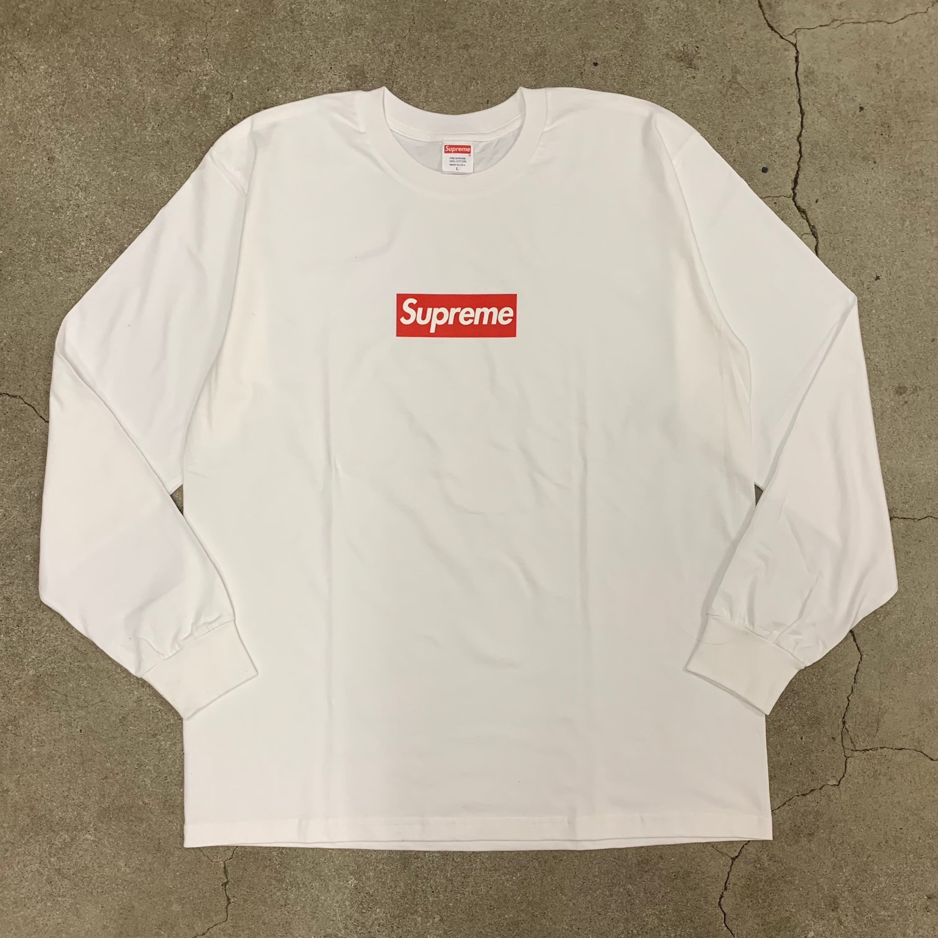 Supreme Box Logo L/S Tee "White"