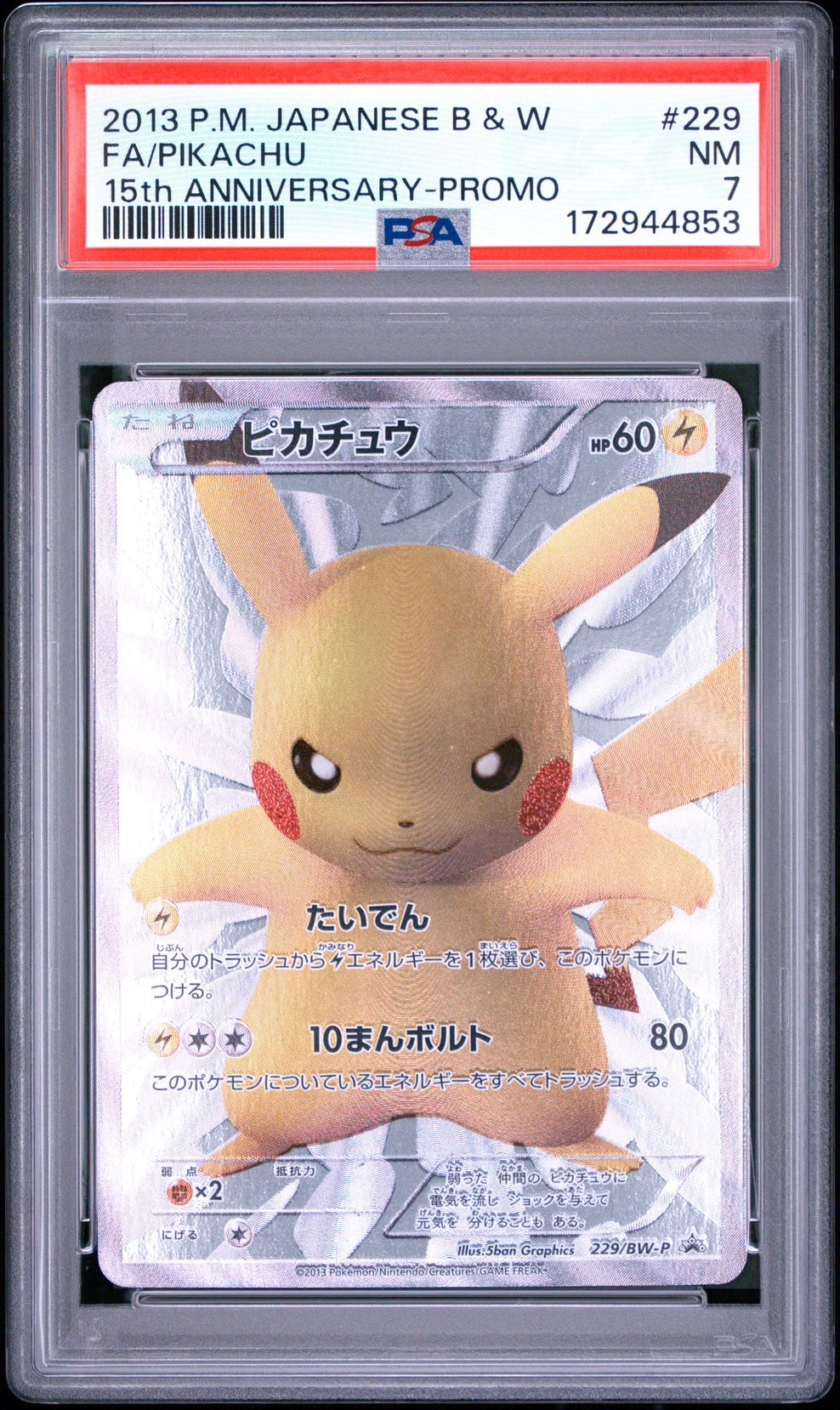 ピカチュウ P [BW-P 229/BW-P](プロモーションカード「ポケモン