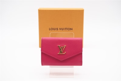美品 LOUIS VUITTON ルイ・ヴィトン ロックミニ ポルトフォイユ ロックミ二 ホットピンク M80087 三つ折り財布 ピンク トリヨンレザー レディース