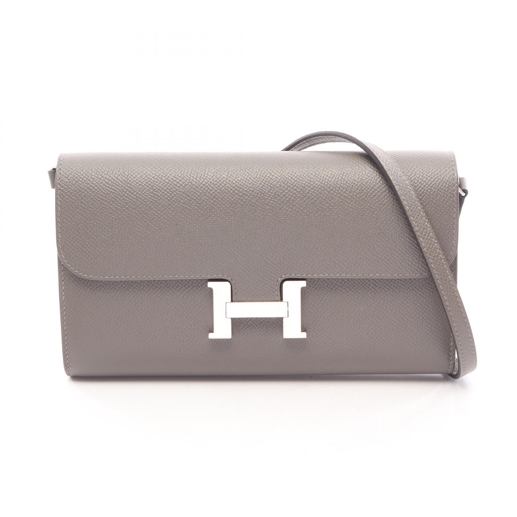 エルメス HERMES コンスタンス ロング トゥーゴー ショルダーバッグ バッグ レザー ヴォーエプソン U刻印(2022年製造) レディース グレー系 【中古】