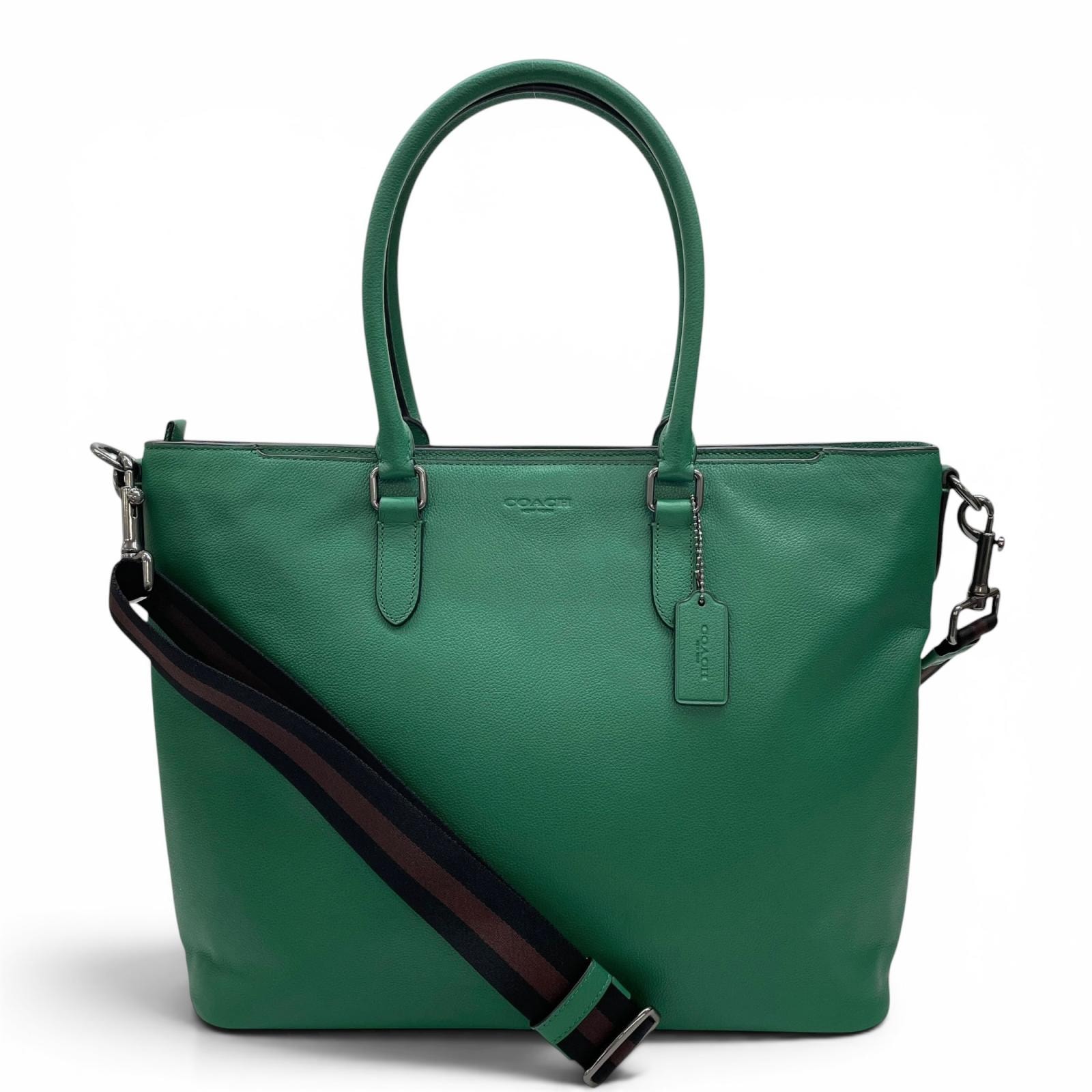 【新品未使用】COACH コーチ ビジネスバッグ C2841 ベケット A (未使用に近い)】極美品 コーチ トートバッグ ベケット グリーン