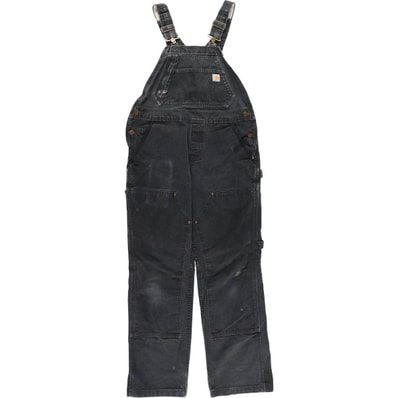 古着 カーハート Carhartt ダブルニー ダック オーバーオール レディースXXL(w34)相当/eaa608247