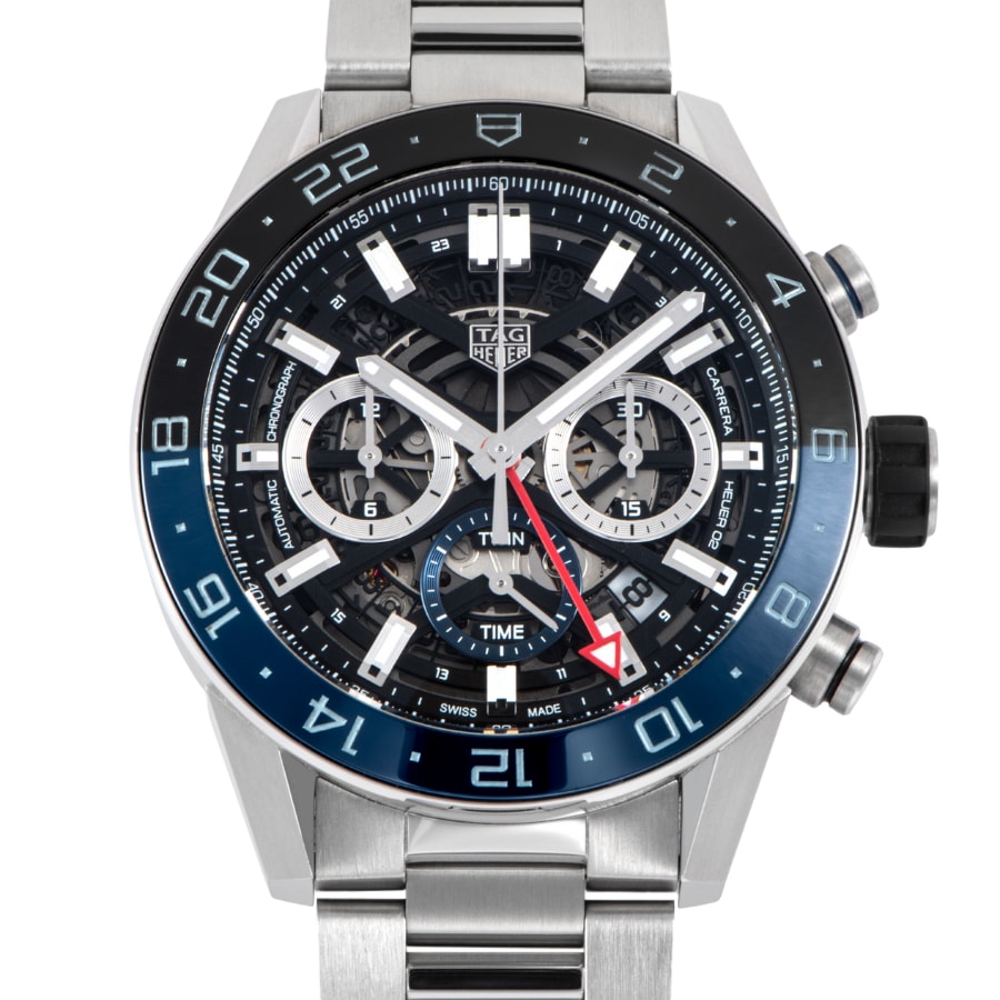 TAG HEUER タグホイヤー カレラ クロノグラフ GMT CBG2A1Z.BA0658【中古】