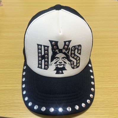 HYSTERIC GLAMOUR See No Evil Studded Mesh Cap "Black"