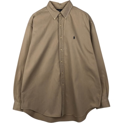 古着 ラルフローレン Ralph Lauren BLAKE 長袖 ボタンダウンシャツ メンズXL相当/eaa643853