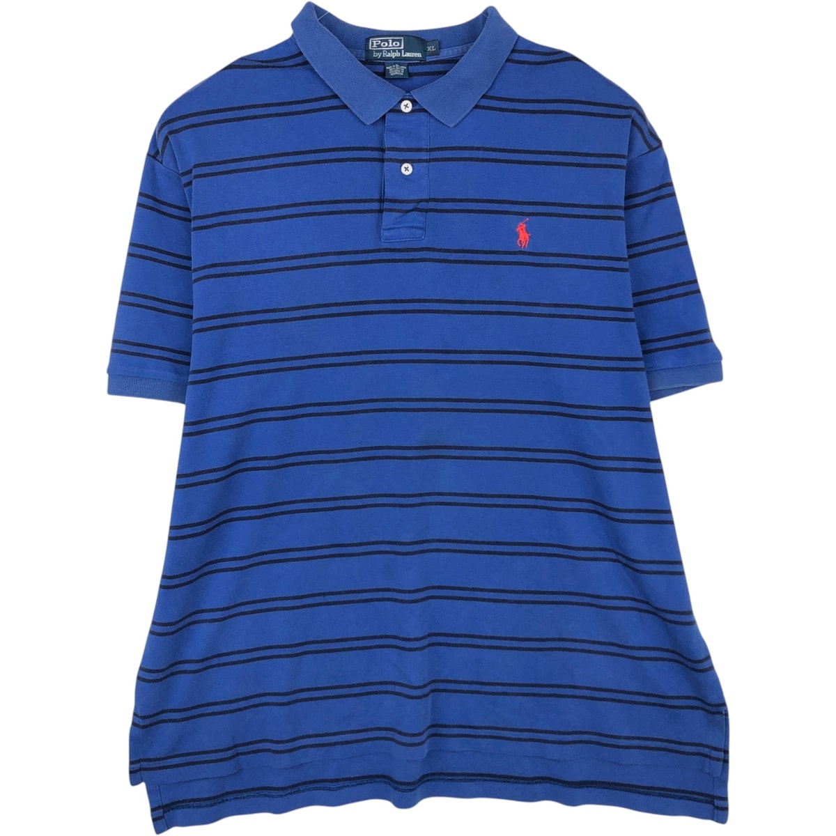 古着 ラルフローレン Ralph Lauren POLO by Ralph Lauren 半袖 ボーダー ポロシャツ メンズXL相当/eaa623951