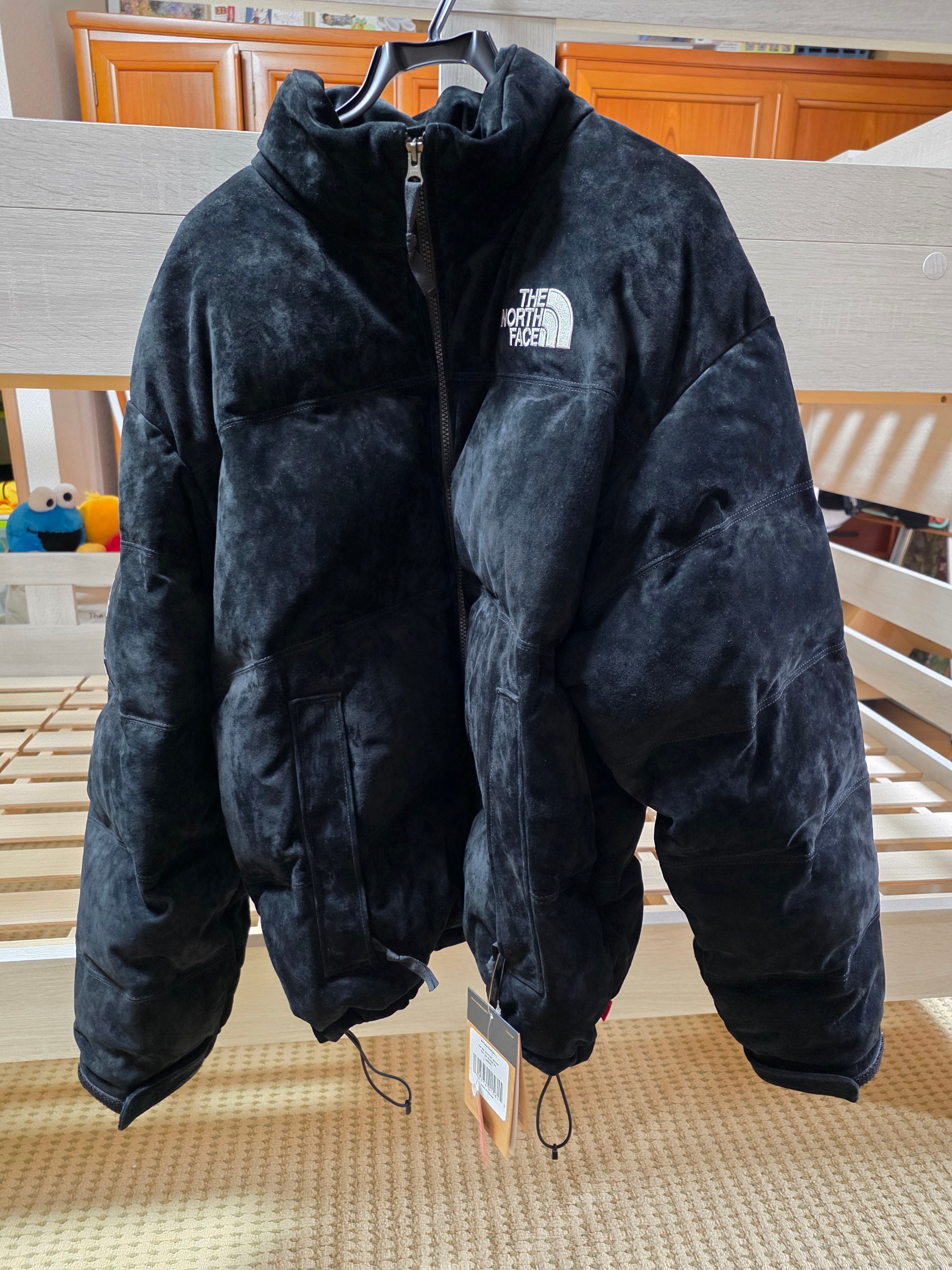 Supreme x The North Face Suede Nuptse Jacket "Black"