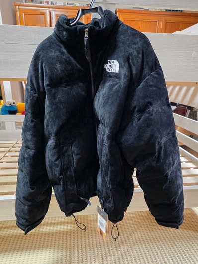 Supreme x The North Face Suede Nuptse Jacket "Black"