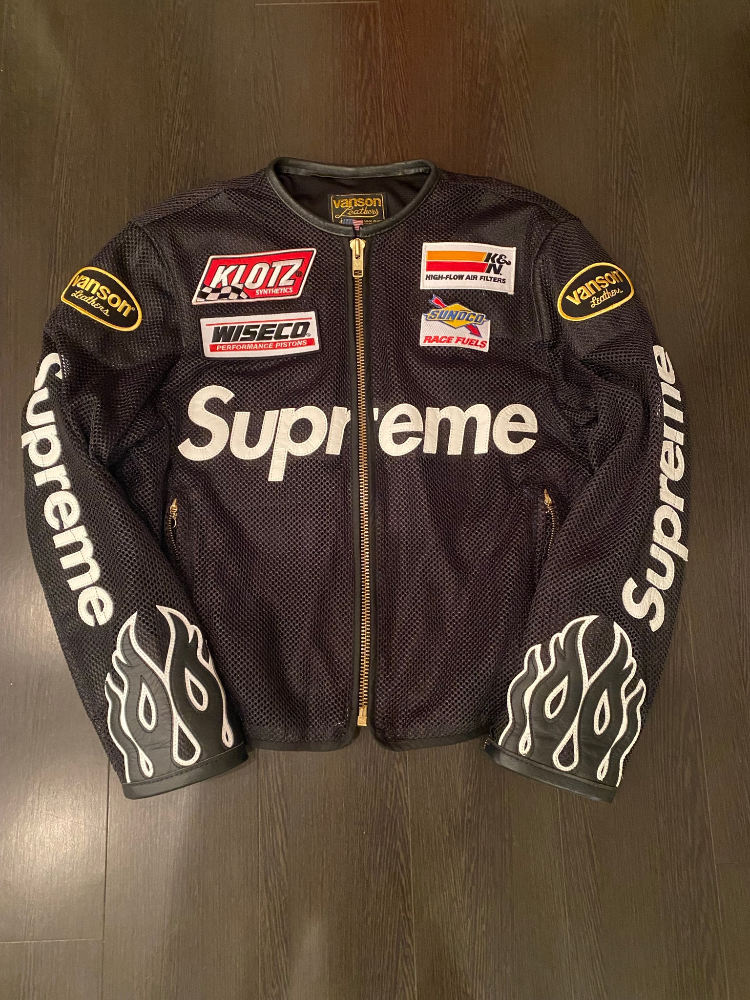 Supreme x Vanson Leathers Cordura Mesh Jacket "Black"
