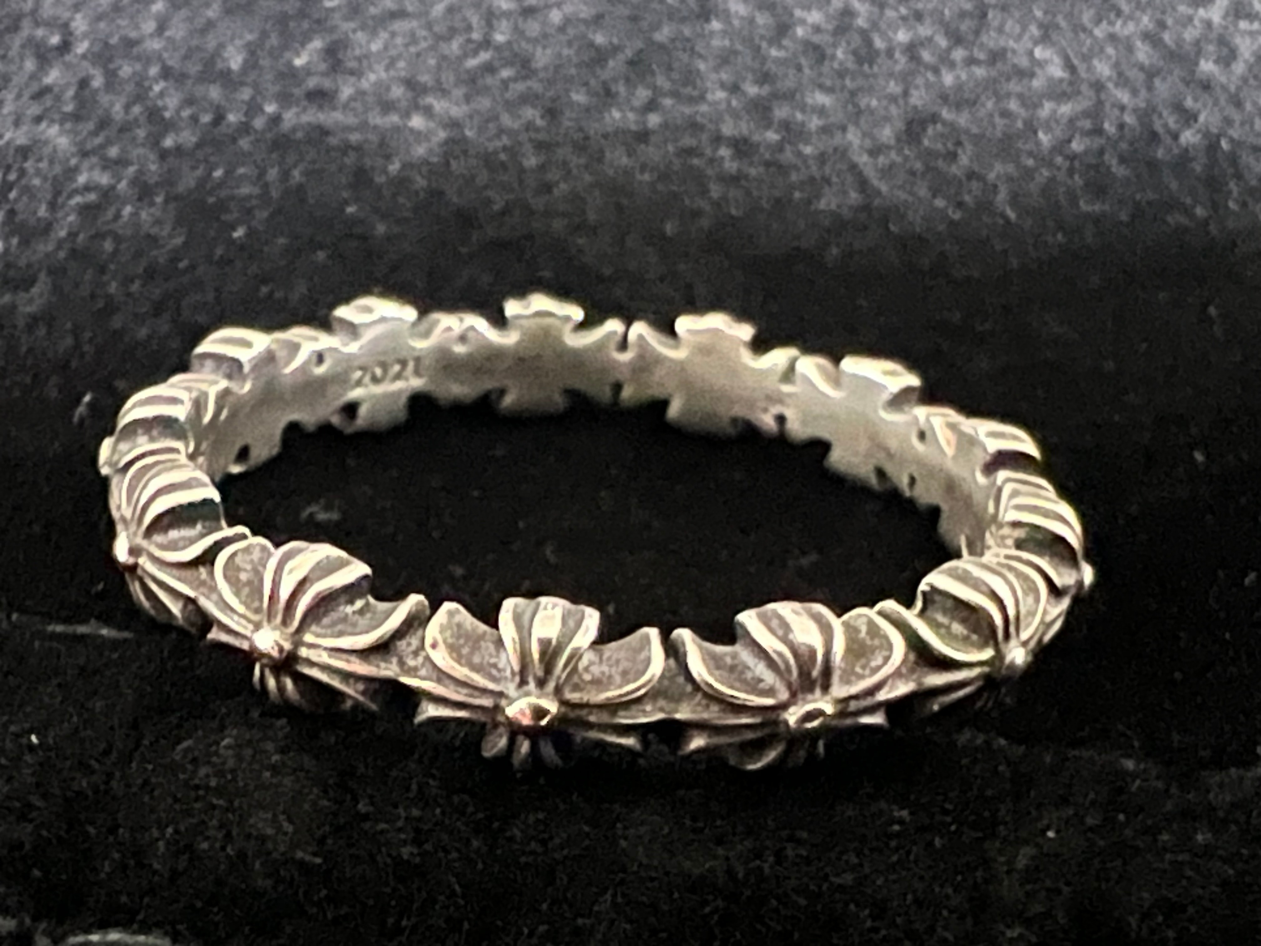 Chrome Hearts Tiny E CH Plus Band Ring "Silver"