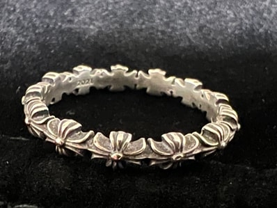 Chrome Hearts Tiny E CH Plus Band Ring "Silver"