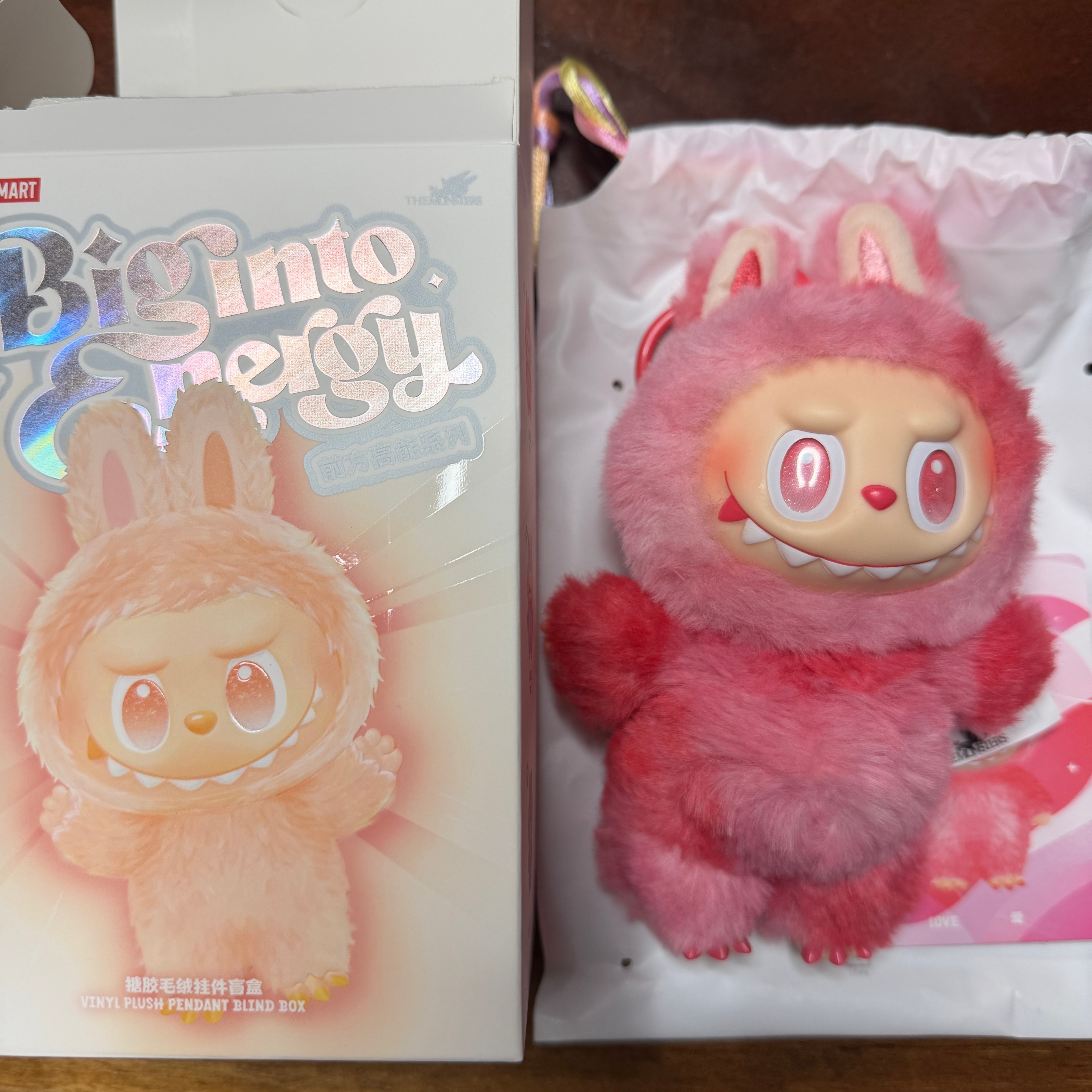 POP MART THE MONSTERS (LABUBU) Big into Energy Series Plush Pendant LOVE