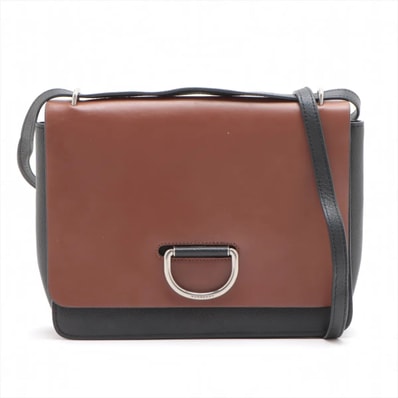 ■極美品 バーバリー Dリング クロスボディショルダーバッグ レザー