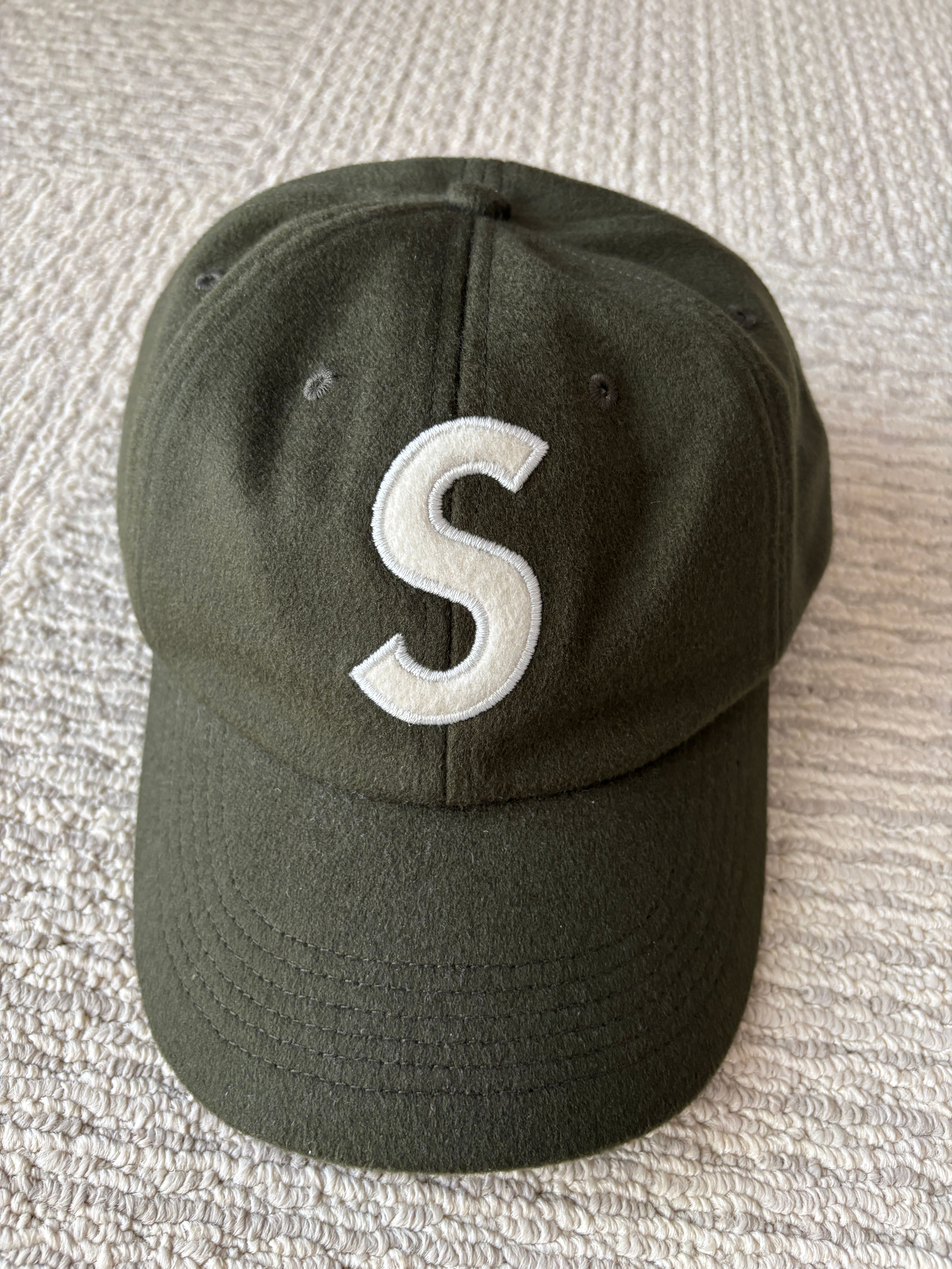 Supreme Wool S Logo 6-Panel "Olive"