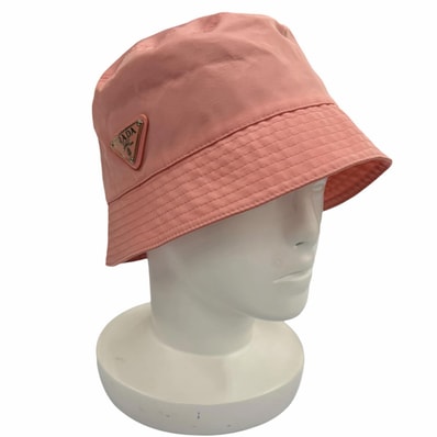 極美品 プラダ ハット ピンク レディース M