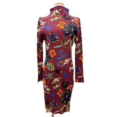極美品 プリーツプリーズ イッセイミヤケ ワンピース 4 PP33-JH778