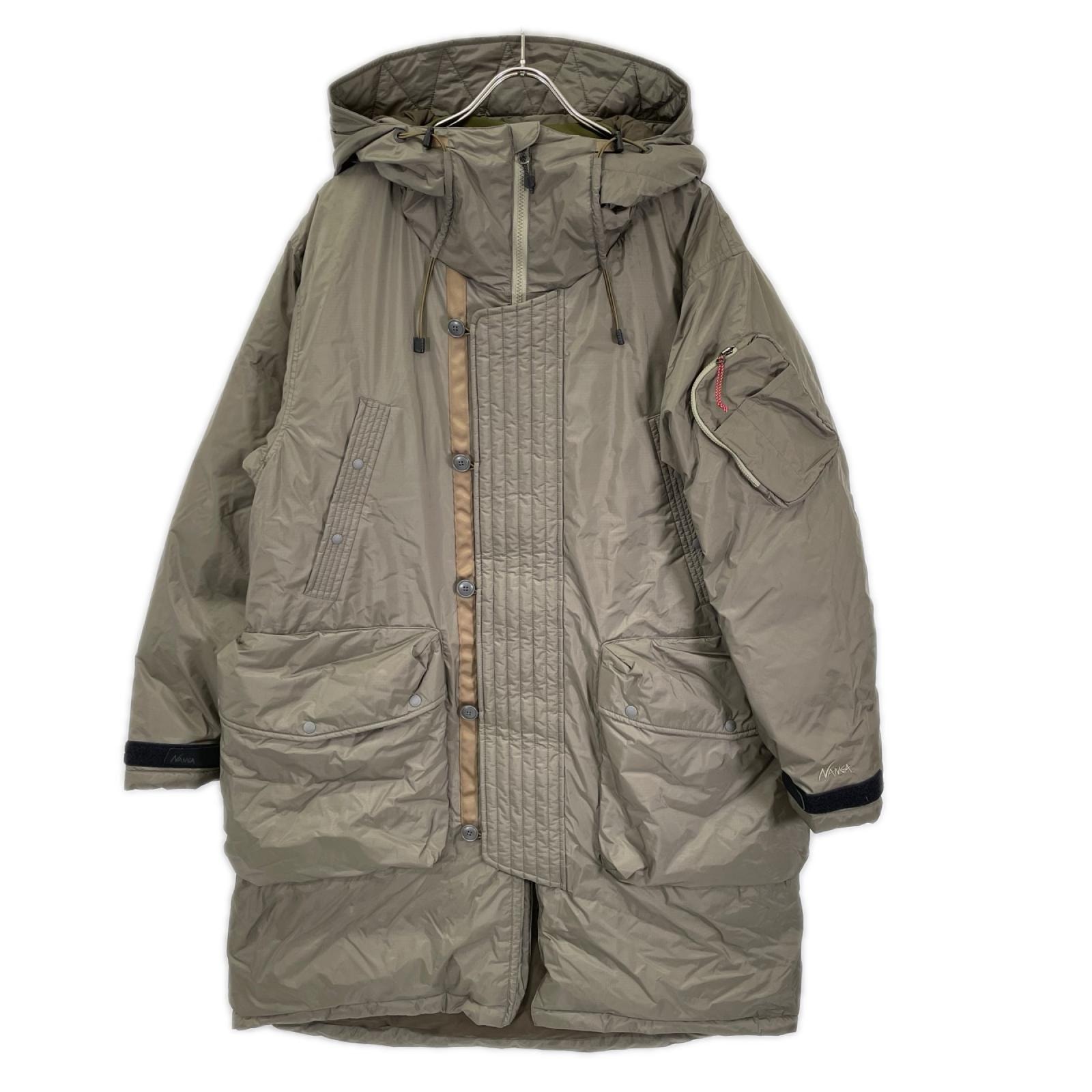 ナンガ ND2441-1C006 カーキ AURORA TEX DOWN FIELD HALF COAT ダウンコート M