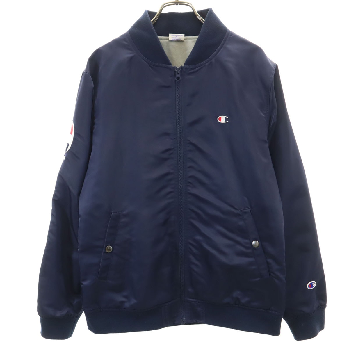 Champion チャンピオン ベースボール ジャケット M ネイビー