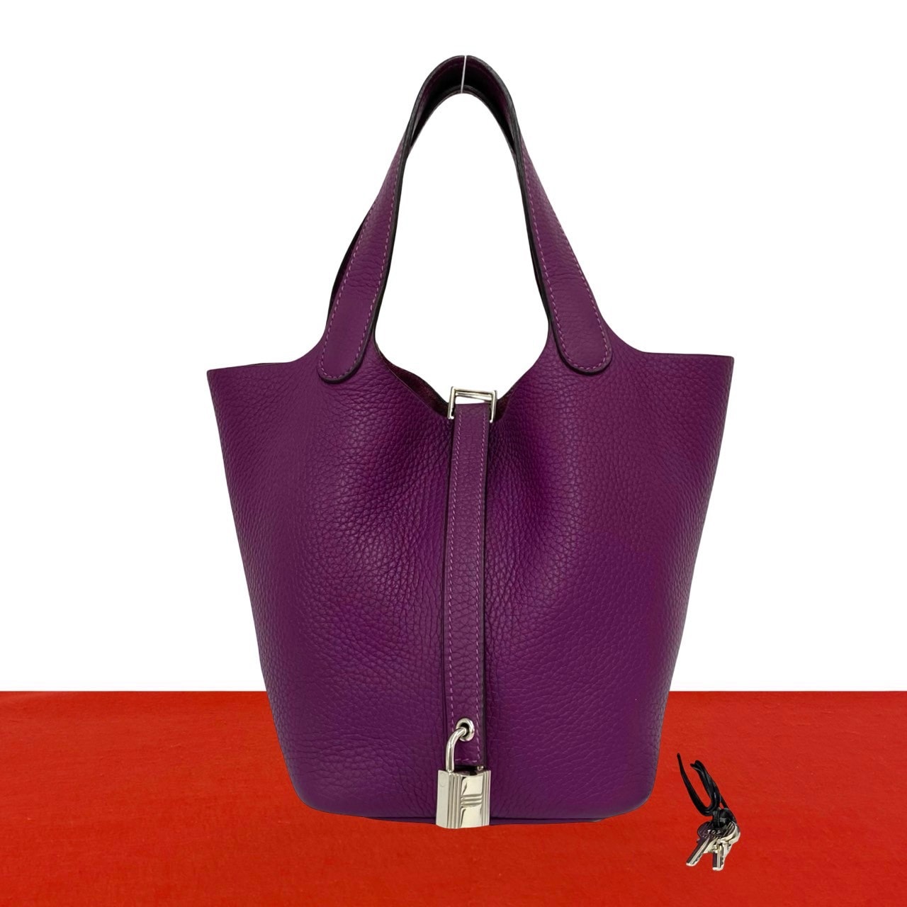 HERMES エルメス ピコタンロック PM トリヨンクレマンス ハンドバッグ アネモネパープル パープル
 23320