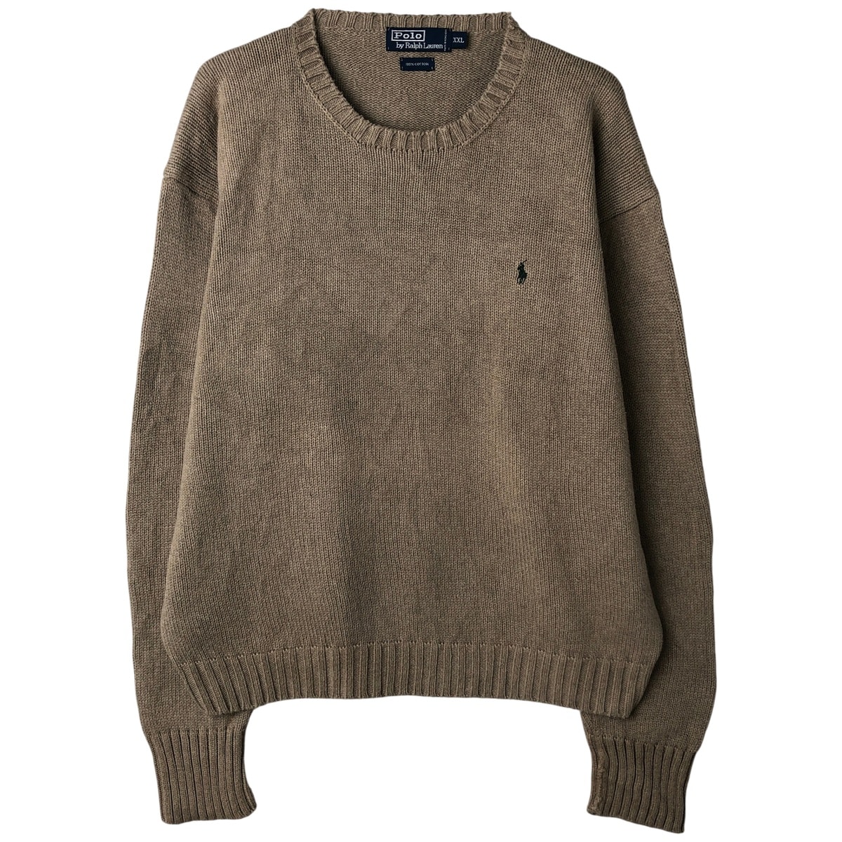 古着 ラルフローレン Ralph Lauren POLO by Ralph Lauren コットンニットセーター メンズXXL相当/eaa608713