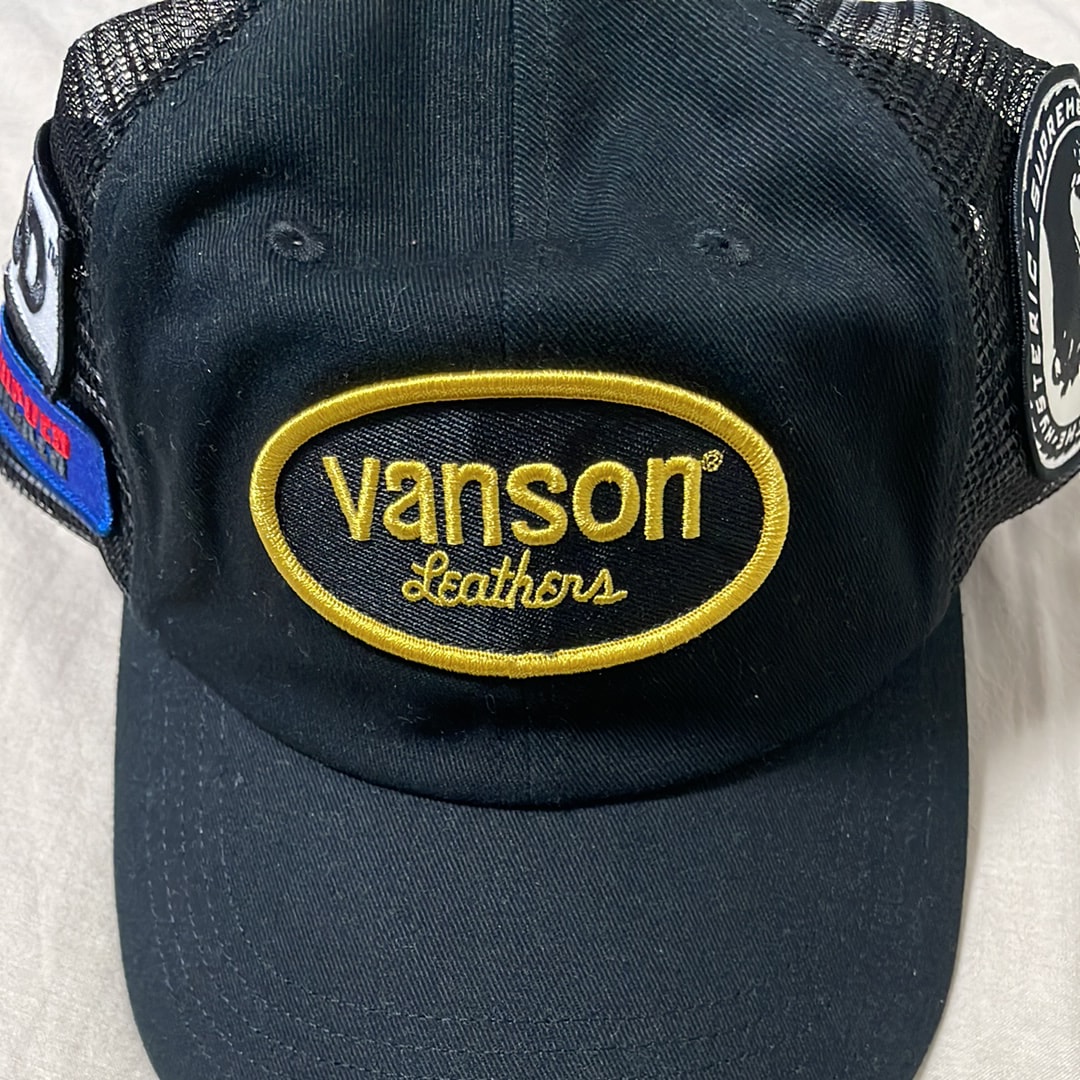 Supreme x HYSTERIC GLAMOUR Vanson Leather Mesh Back 6-Panel "Black"