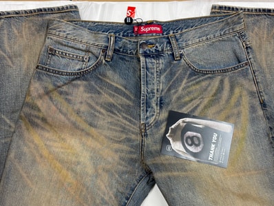 Supreme Regular Jean (25FW) "Dirty Indigo"