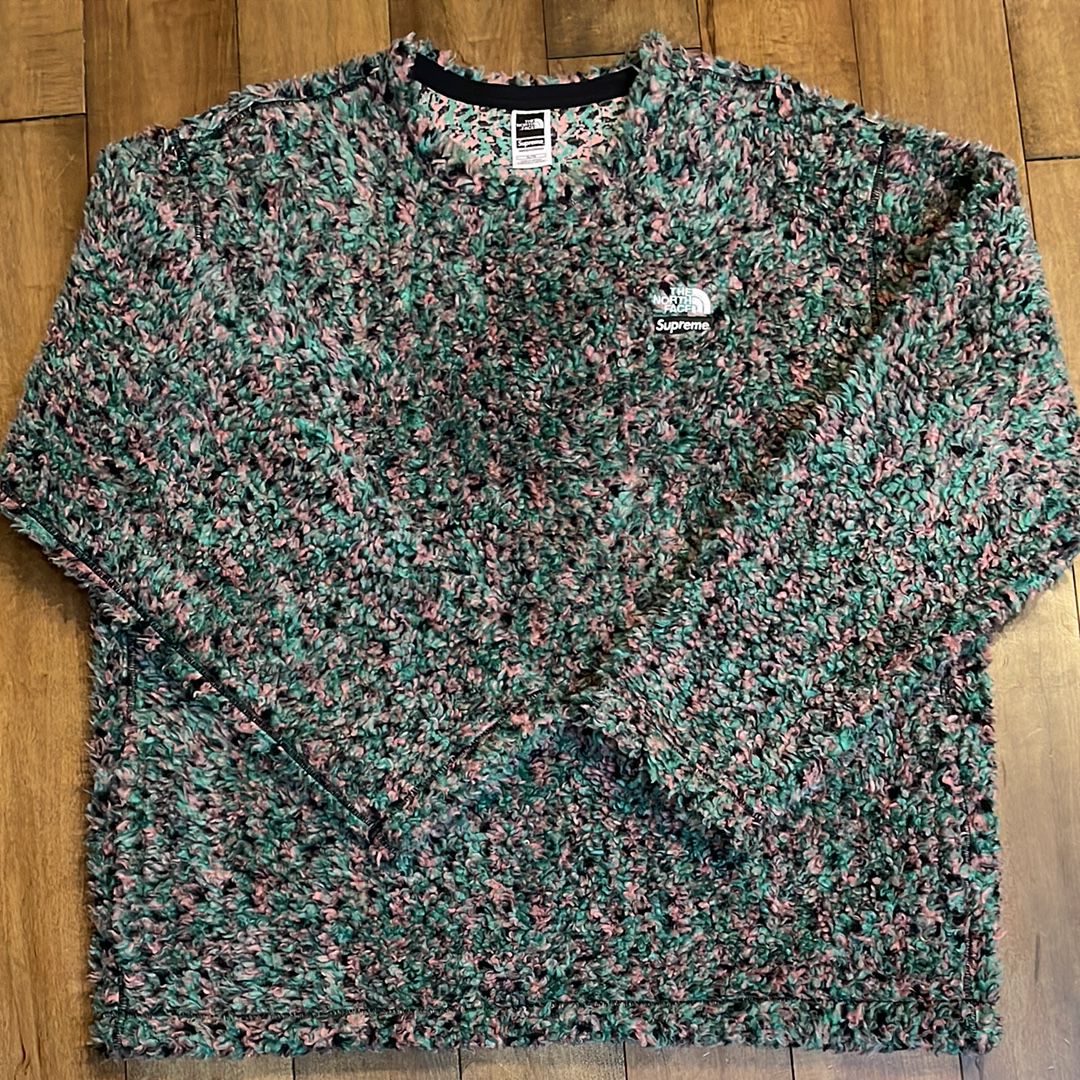Supreme x The North Face High Pile Fleece Pullover "Multi"