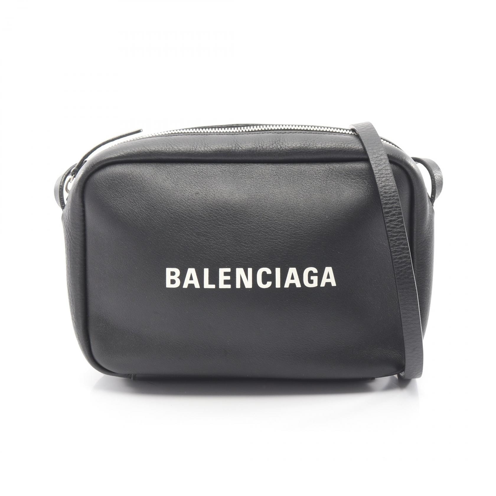 バレンシアガ BALENCIAGA エブリデイ カメラバッグ S ショルダーバッグ バッグ レザー レディース ブラック系 489812 【中古】