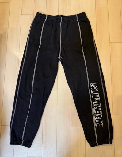 Supreme Coverstitch Sweatpant "Black"
