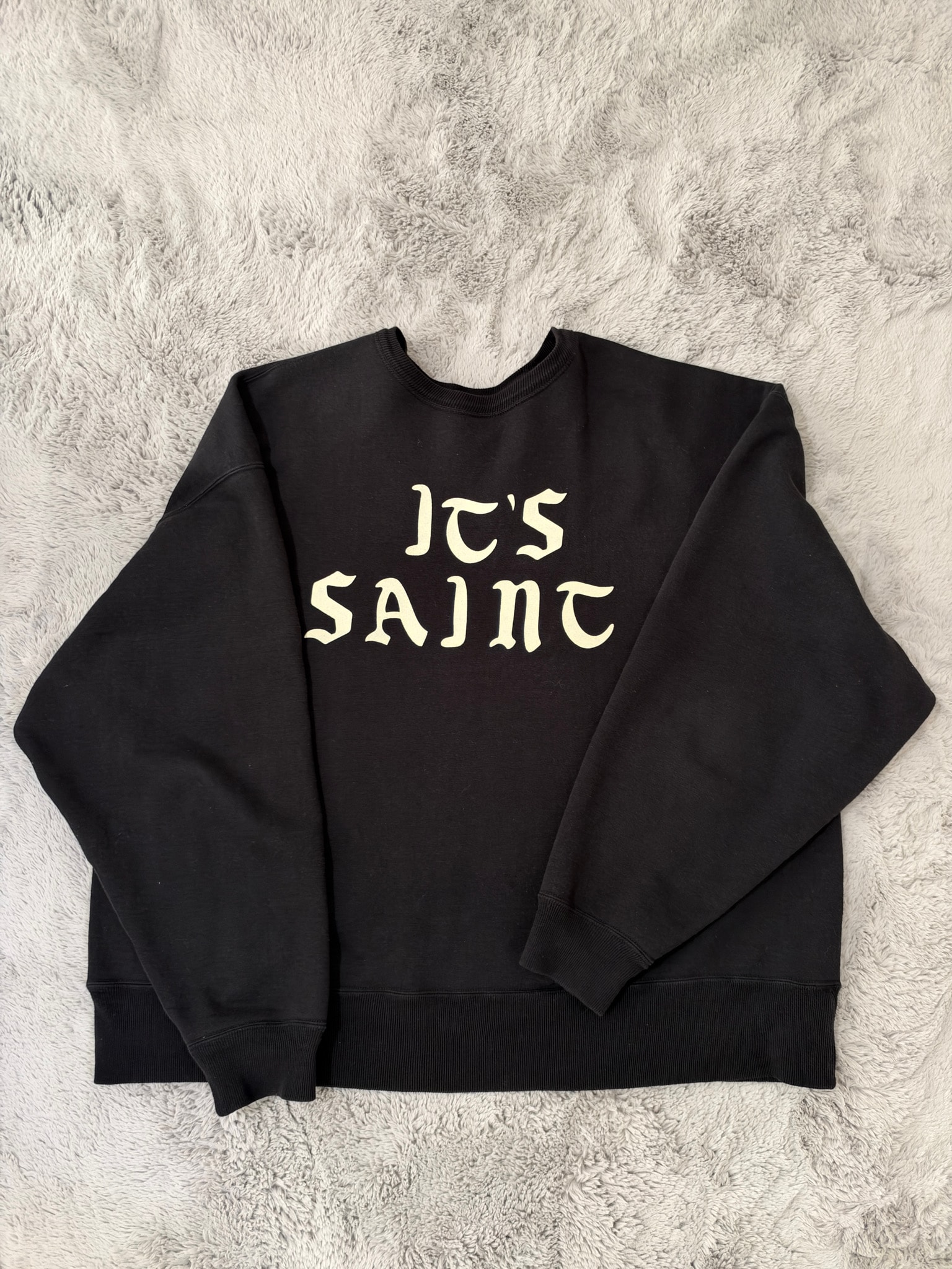 SAINT Mxxxxxx Crew Swt_It'S Saint "Black"