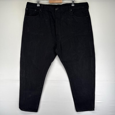 古着 リーバイス Levi's デニム パンツ 501 テーパード ジーパン ボタンフライ 大きいサイズ ジーンズ W46 L30 ブラック系 メンズ