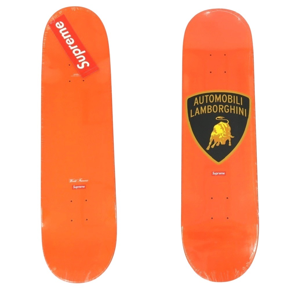 【中古】シュプリーム Supreme 2022年春夏 Automobili Lamborghini Skateboard スケートボード デッキ スケボー オレンジ【サイズ8.25×32】【メンズ】