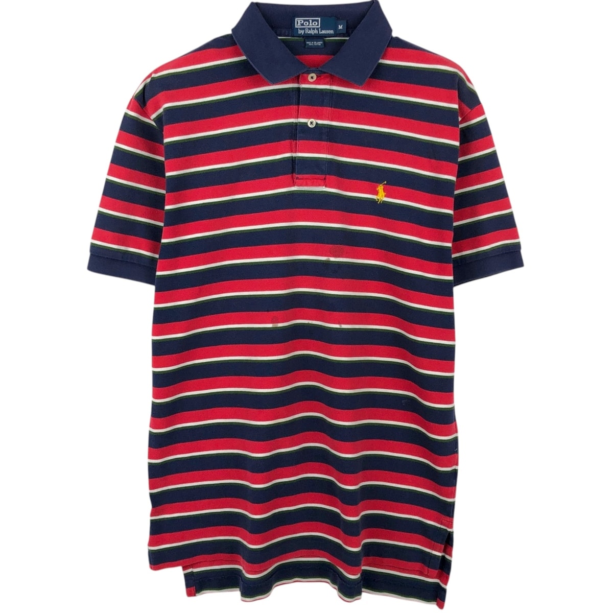 古着 ラルフローレン Ralph Lauren POLO by Ralph Lauren 半袖 ボーダー ポロシャツ メンズM相当/eaa657474
