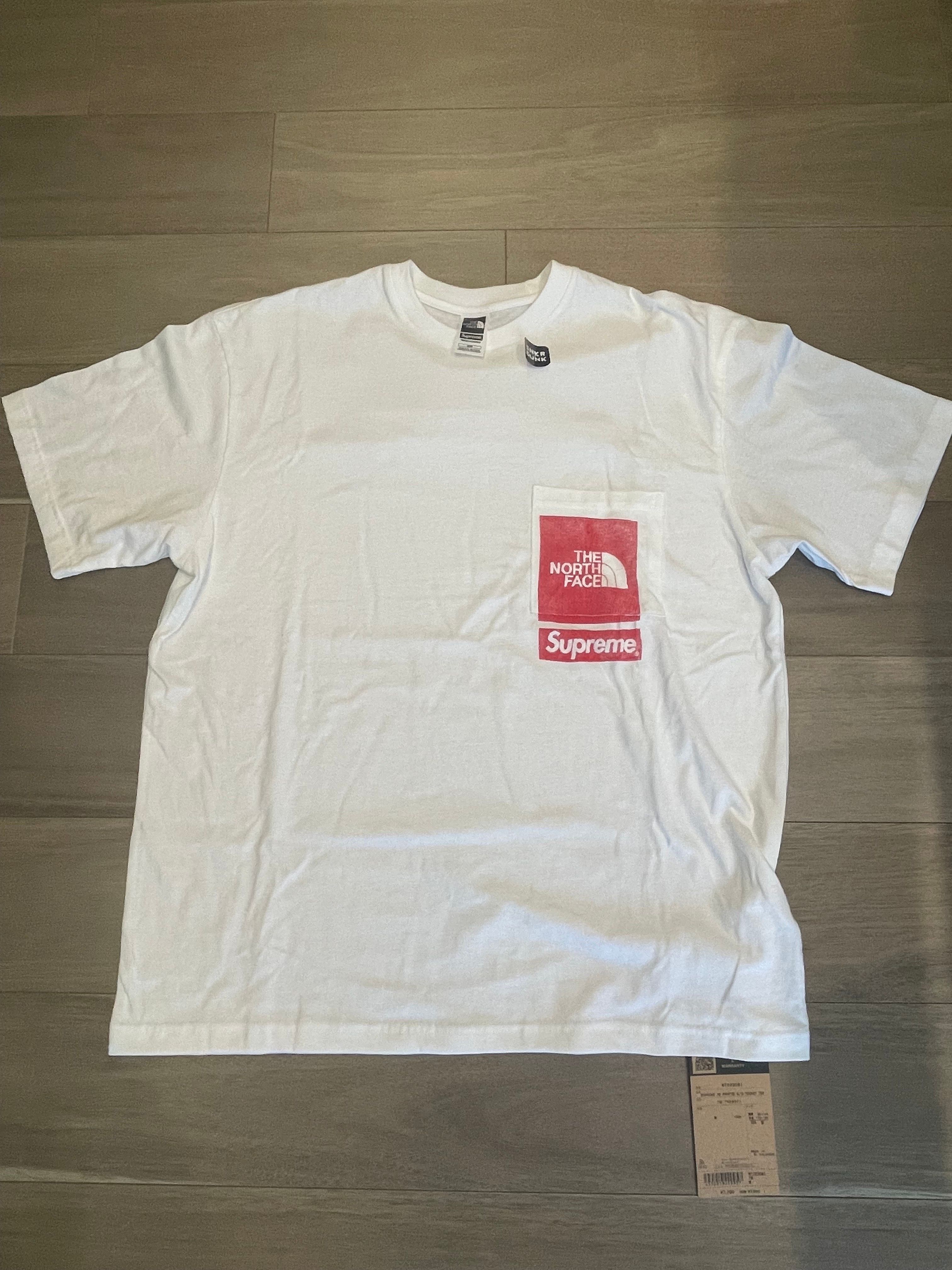 Supreme x The North Face Printed Pocket Tee "White"