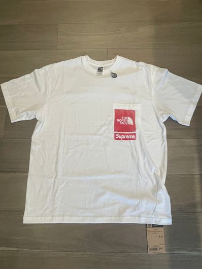 Supreme x The North Face Printed Pocket Tee "White"