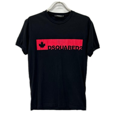 ディースクエアード 22SS S74GD0705 ブラック ロゴ 半袖Tシャツ M