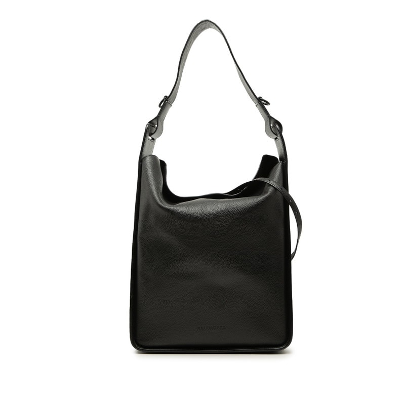 バレンシアガ ノースサウス トートバッグ ショルダーバッグ 2WAY 655451 ブラック レザー レディース BALENCIAGA 【中古】