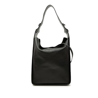 バレンシアガ ノースサウス トートバッグ ショルダーバッグ 2WAY 655451 ブラック レザー レディース BALENCIAGA 【中古】
