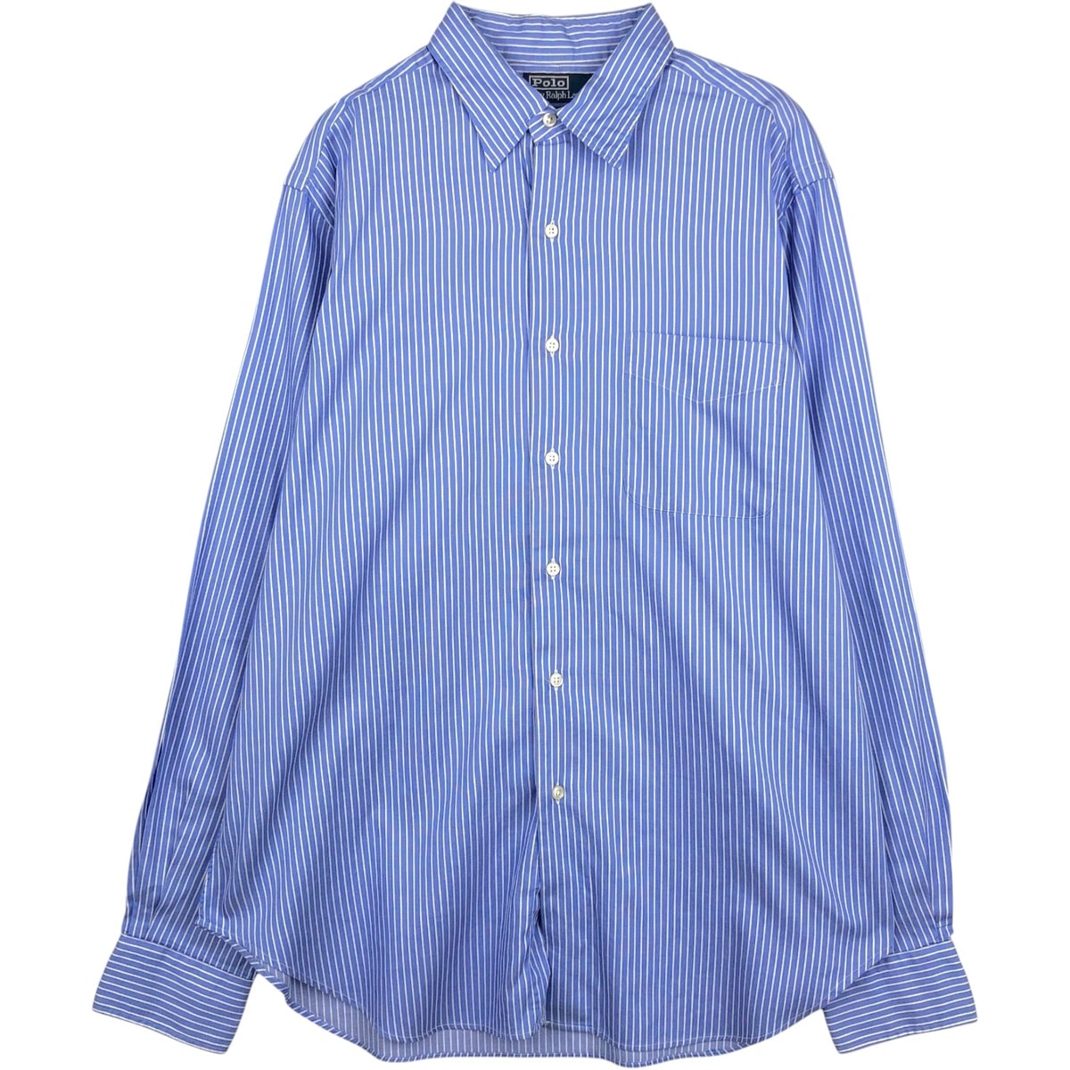 古着 ラルフローレン Ralph Lauren POLO by Ralph Lauren WARWICK 長袖 コットンストライプシャツ メンズL相当/eaa659223