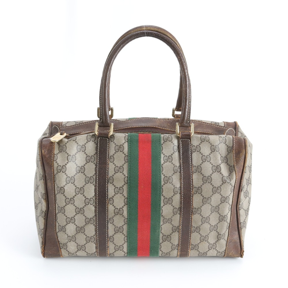 D (傷や汚れあり)】グッチ GGスプリーム シェリー ライン ミニ