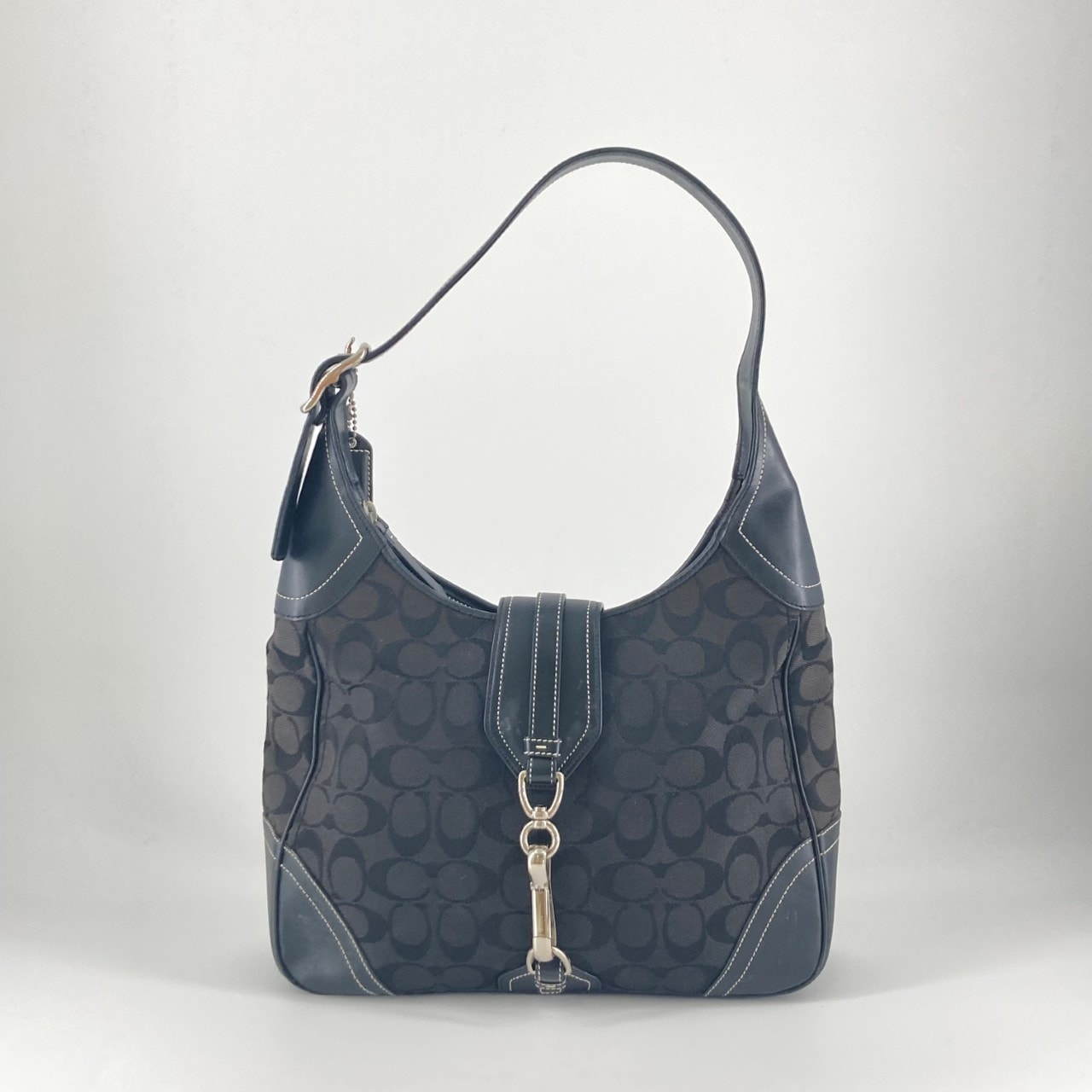 COACH(コーチ) シグネチャー ワンショルダー 8K03 ショルダーバッグ ブラック