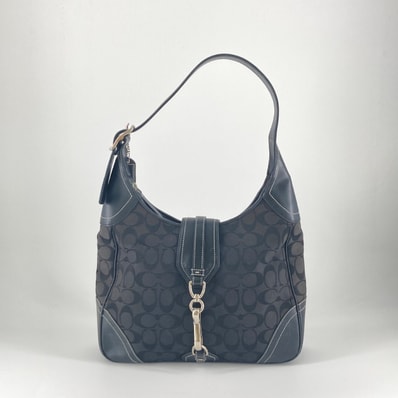 COACH(コーチ) シグネチャー ワンショルダー 8K03 ショルダーバッグ ブラック