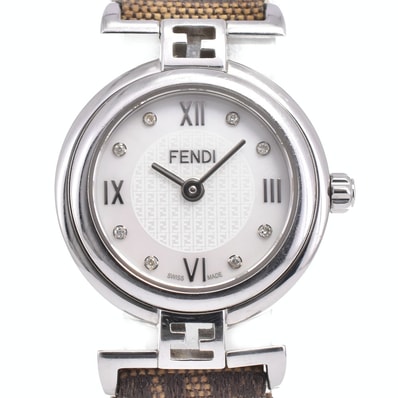 値下 フェンディ FENDI 2700L モダ 8P ダイヤモンド クォーツ レディース 良品 A#146182