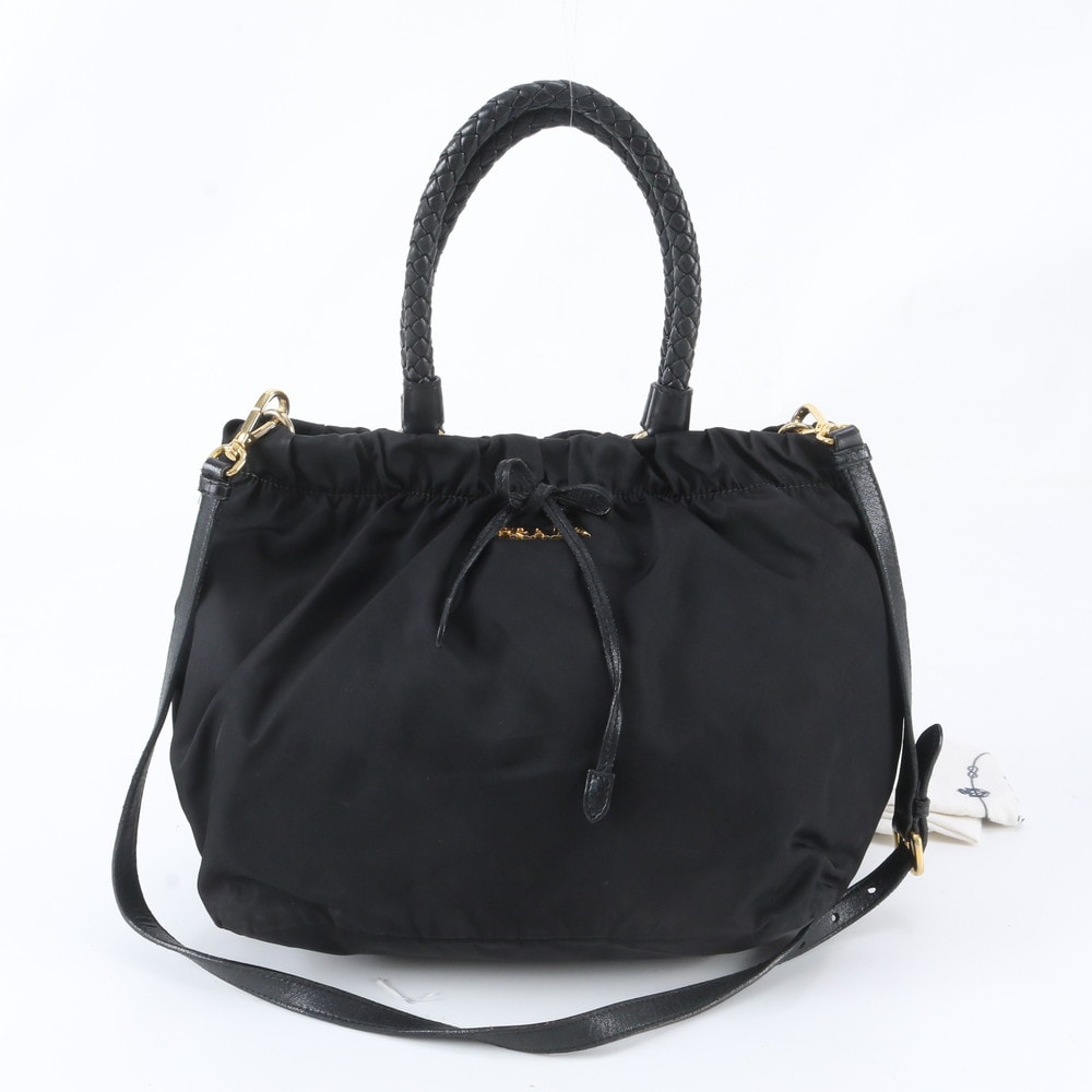 ■美品 プラダ テスート ナイロンリボンショルダーバッグ