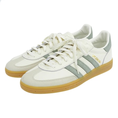 アディダス 新品同様 HANDBALL SPEZIAL ハンドボール スペツィアル スニーカー メンズ オフホワイト×グリーン 27cm IF9730 9(US)