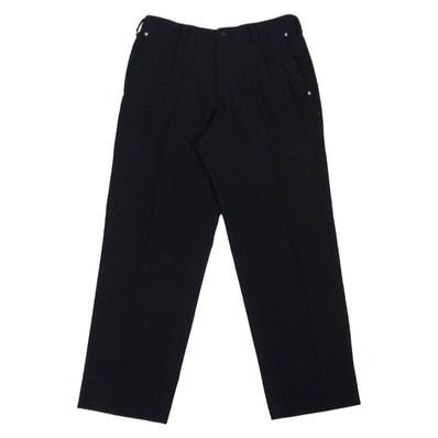 Yohji Yamamoto POUR HOMME ヨウジヤマモトプールオム パンツ HN-P16-101 ウール スタッズ トラウザーズ スラックス パンツ ブラック系 2【中古】