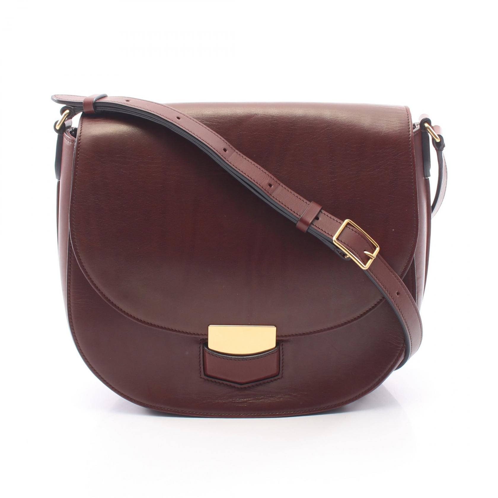 セリーヌ CELINE トロッター ショルダーバッグ バッグ レザー レディース ブラウン系 【中古】